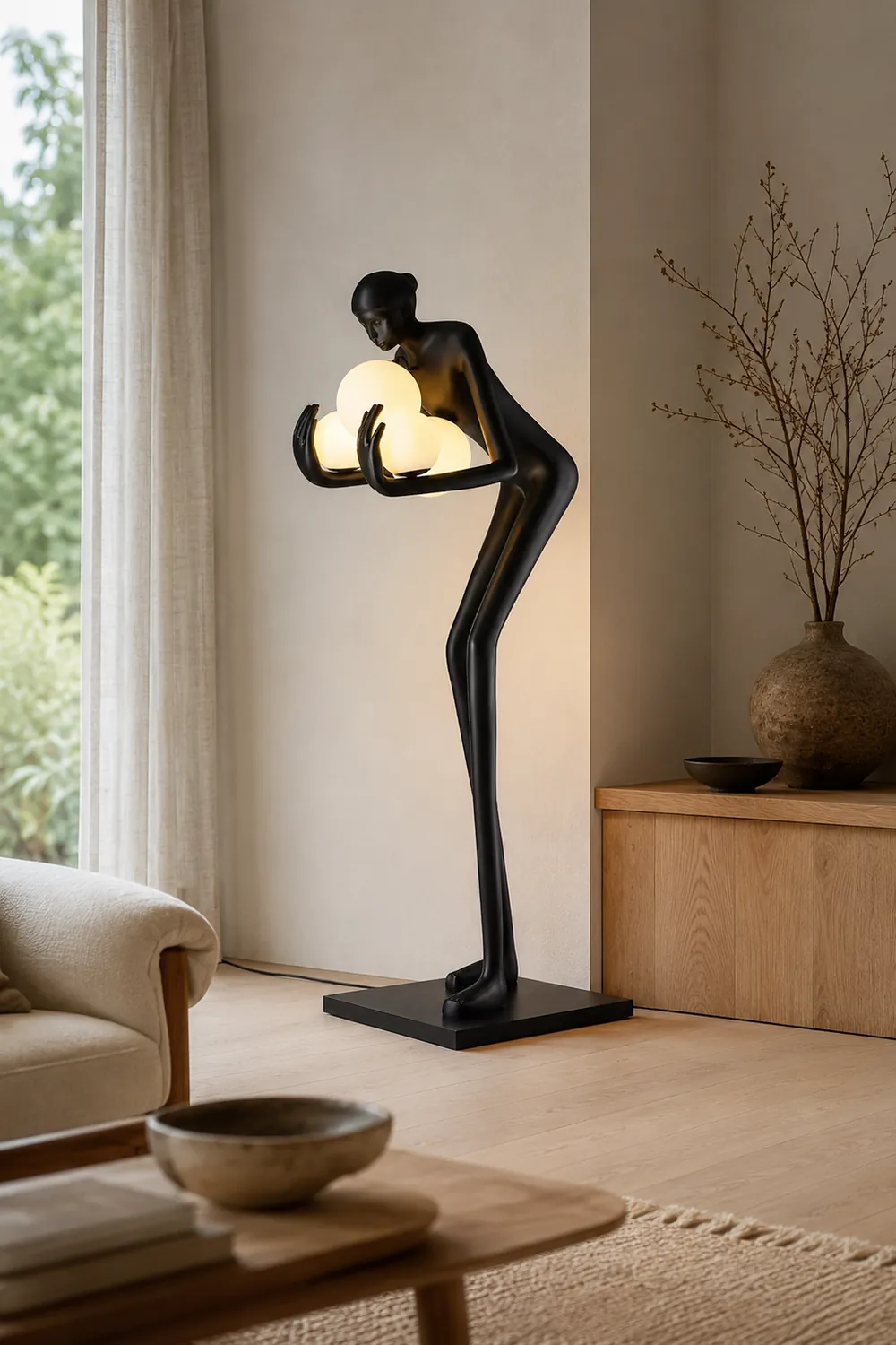Embrace of Light Sculpture Floor Lamp - Lumpaz