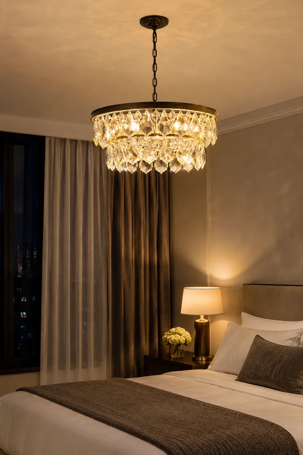 Modern luxury crystal chandelier - Lumpaz