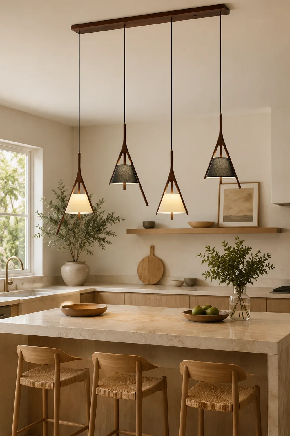 Nanzhi Wood Pendant Lamp - Lumpaz