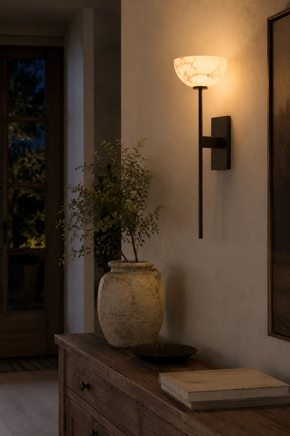 Alabaster Cup Wall Lamp - Lumpaz