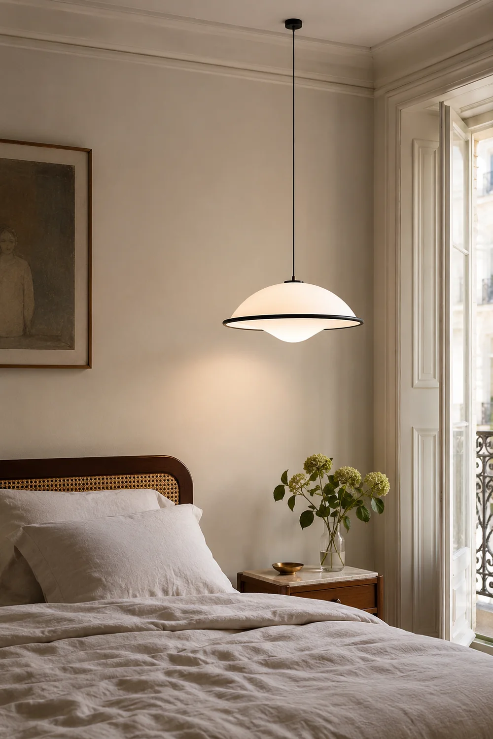 Acrylic Fontana Black Pendant Light - Lumpaz