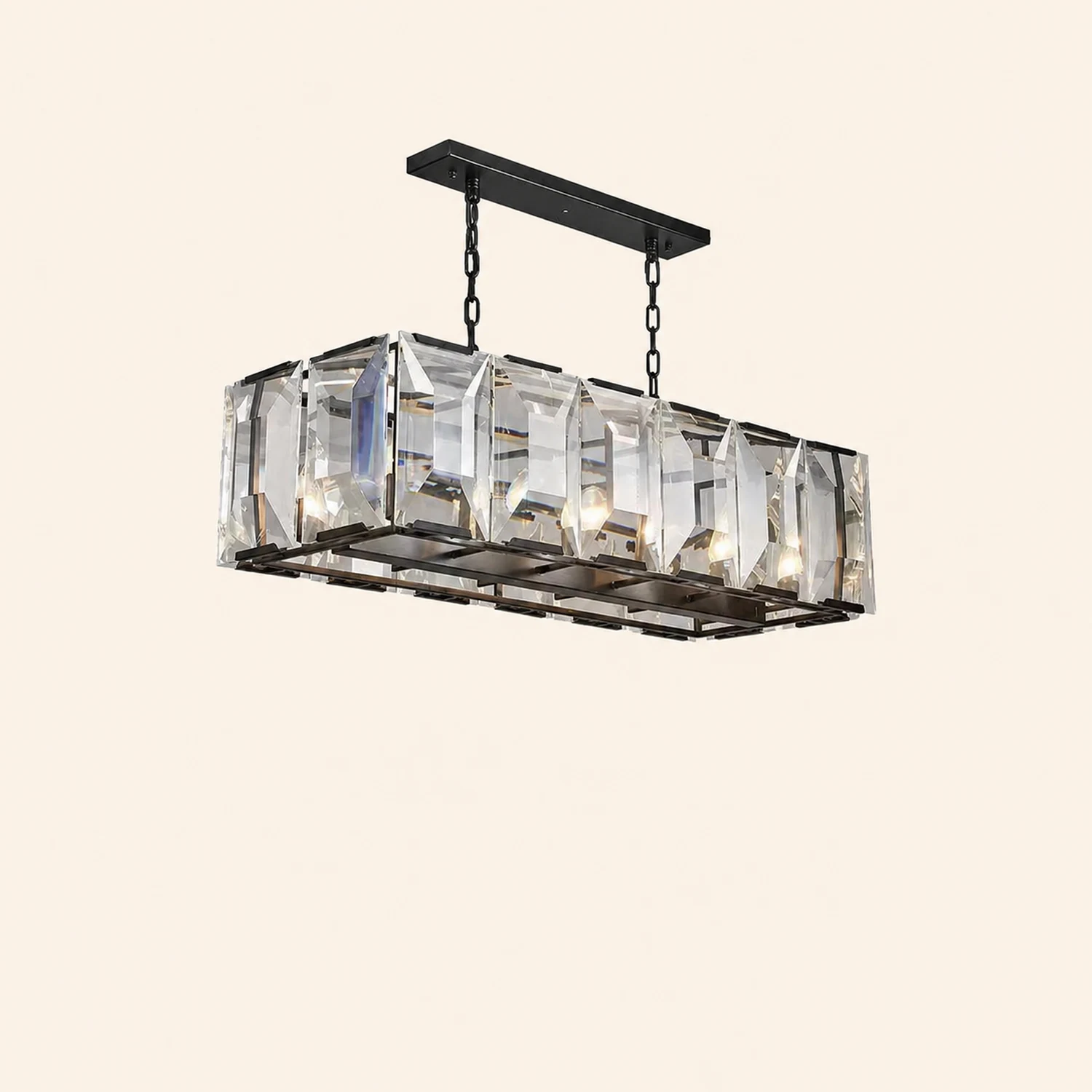 Crystal Rectangular Chandelier - Lumpaz