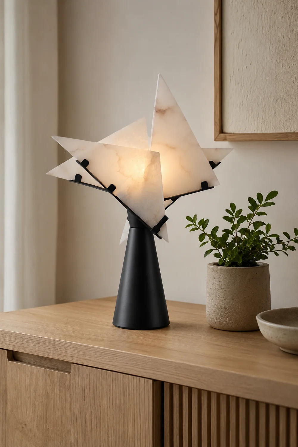 Abstract Alabaster Table Lamp - Lumpaz