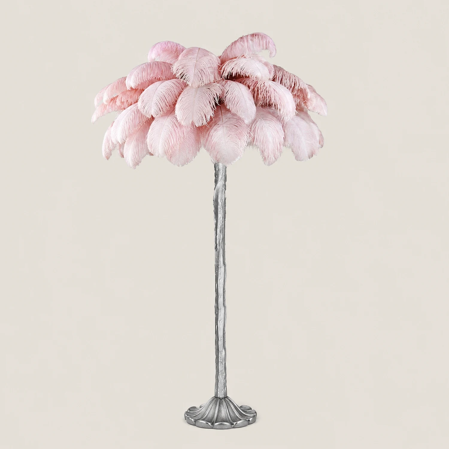 Colorful Ostrich Feather Chandelier - Lumpaz