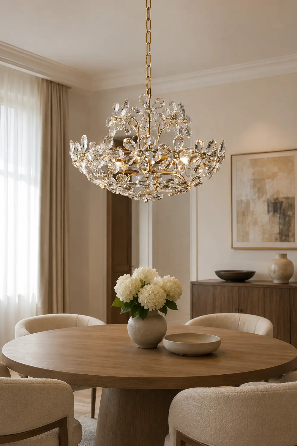 Blossom Crystal Flower Chandelier - Lumpaz