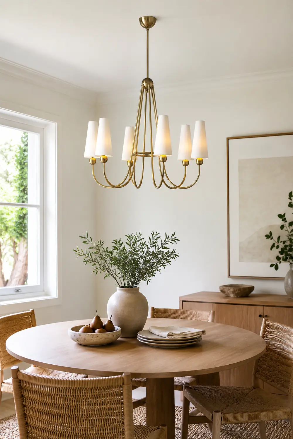 Brass Frame Mavis Chandelier - Lumpaz