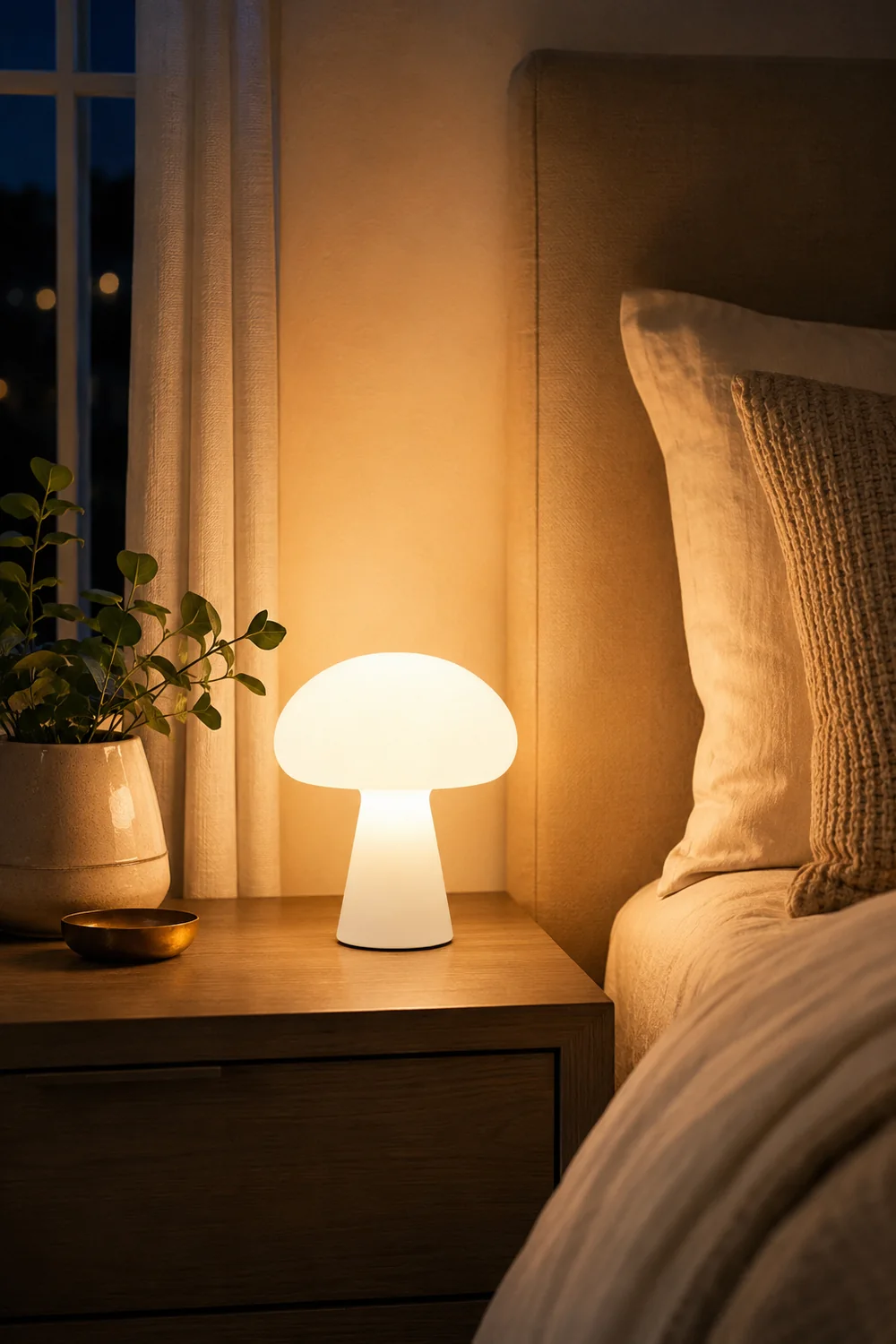 Obello Portable Mushroom Table Lamp - Lumpaz