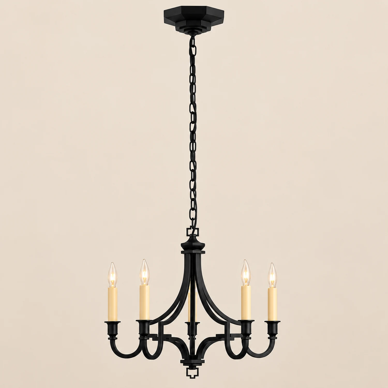 Luxury Gold Candle-Style Mykonos Chandelier - Lumpaz