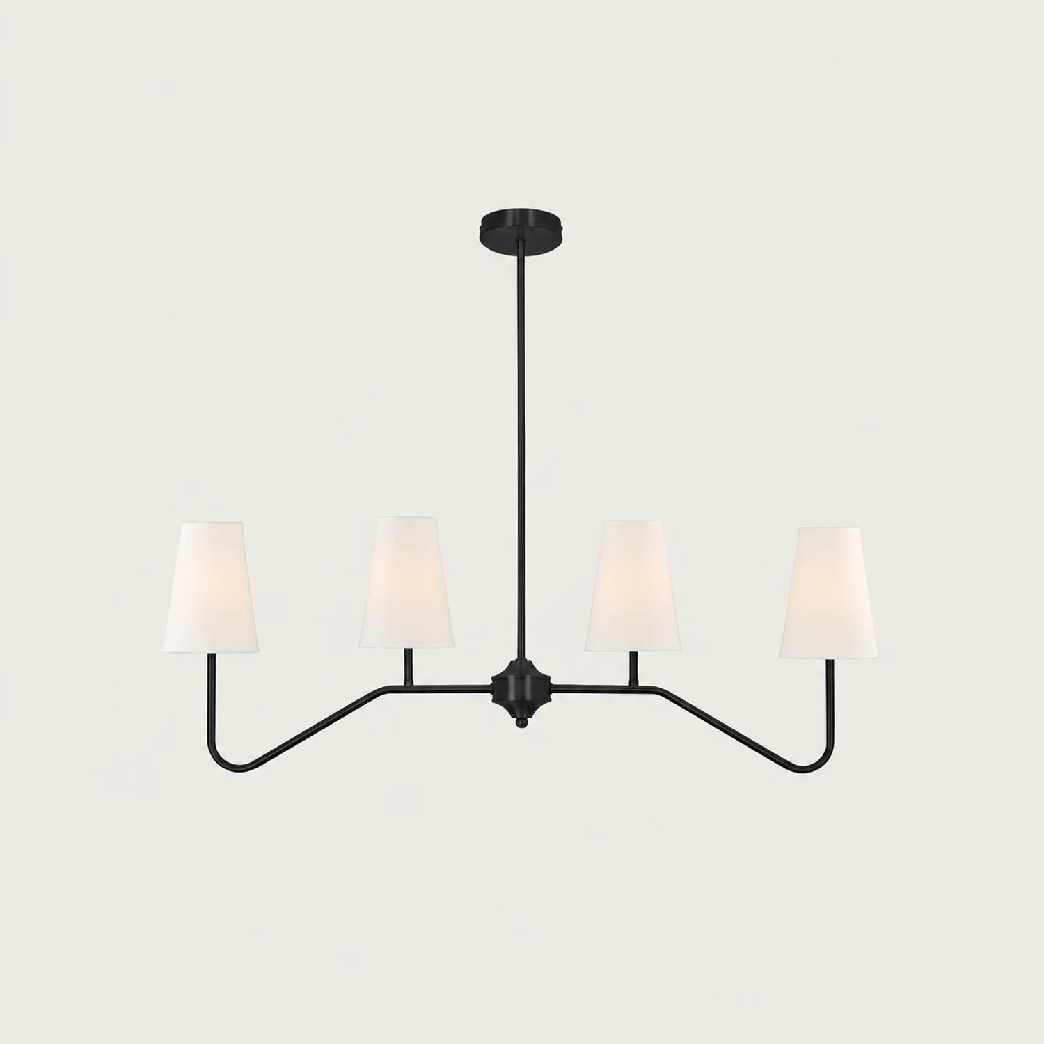 Daphne Brass Linear American Chandelier - Lumpaz