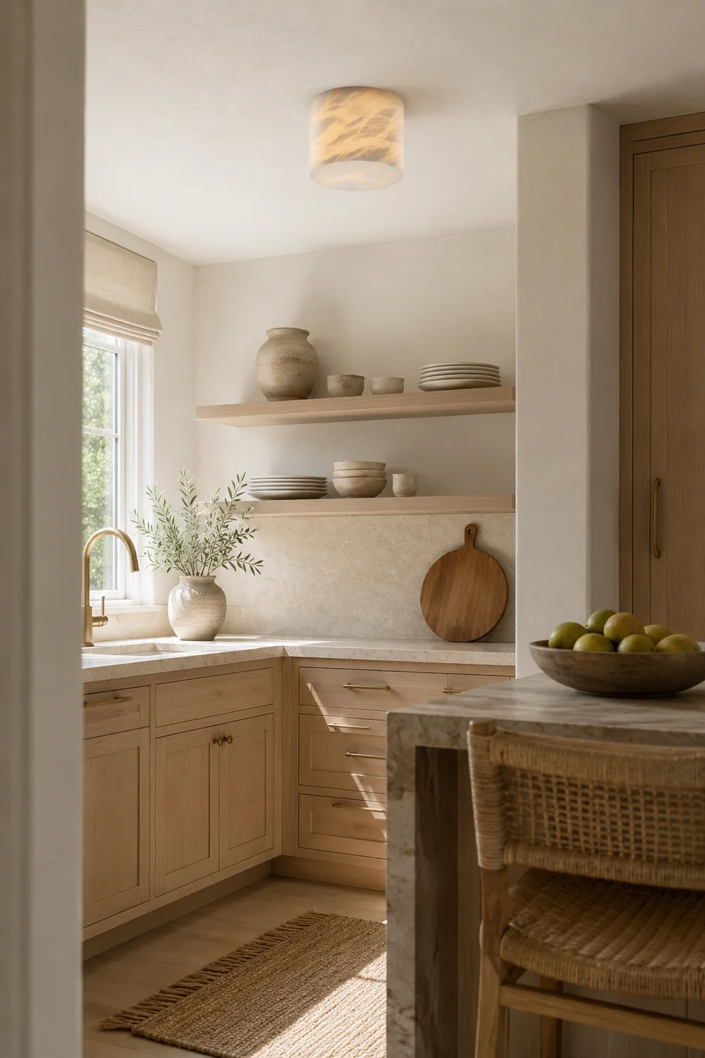 Small Alabaster Ceiling Light - Lumpaz