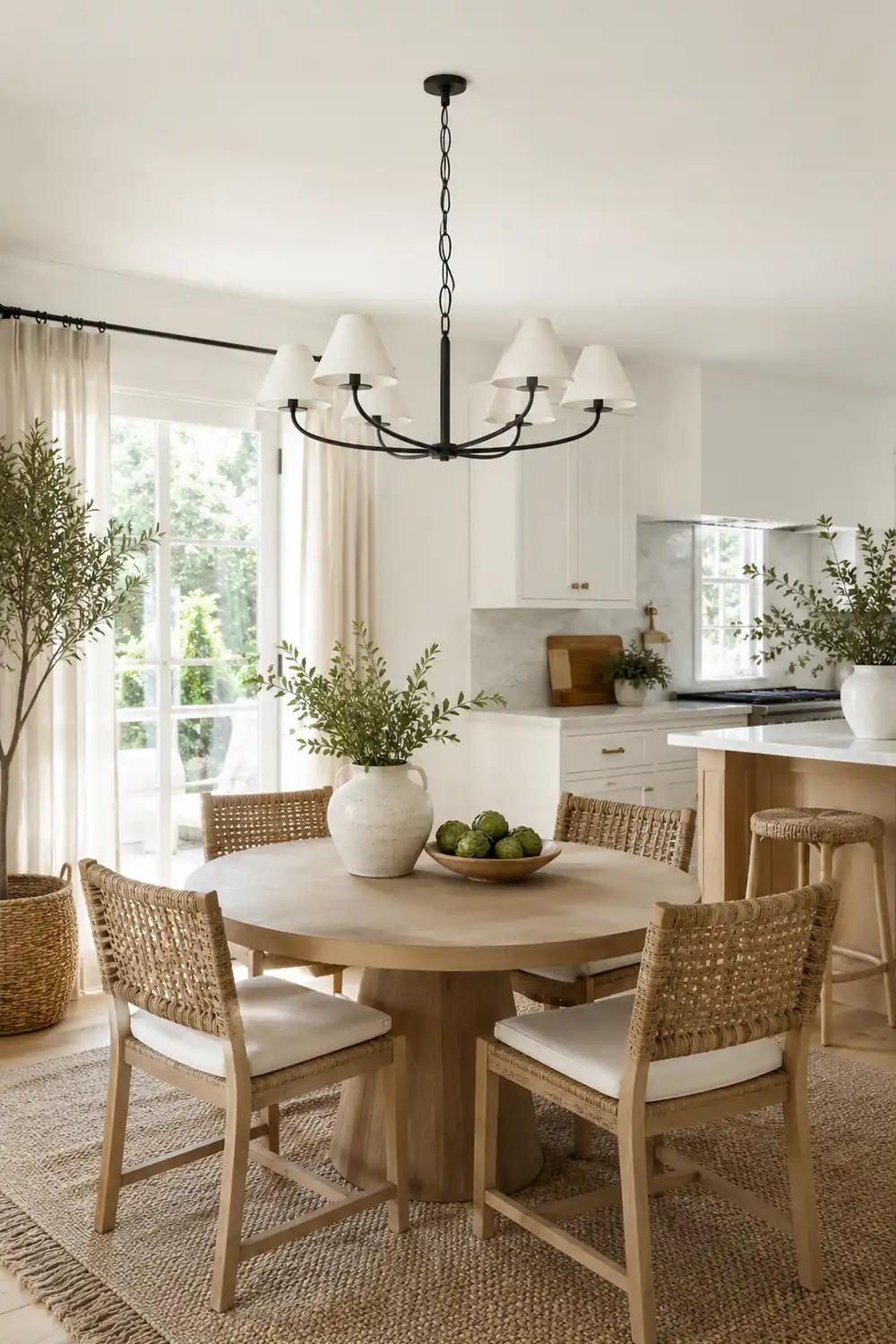 Modern Black Fabric Stacey Chandelier - Lumpaz