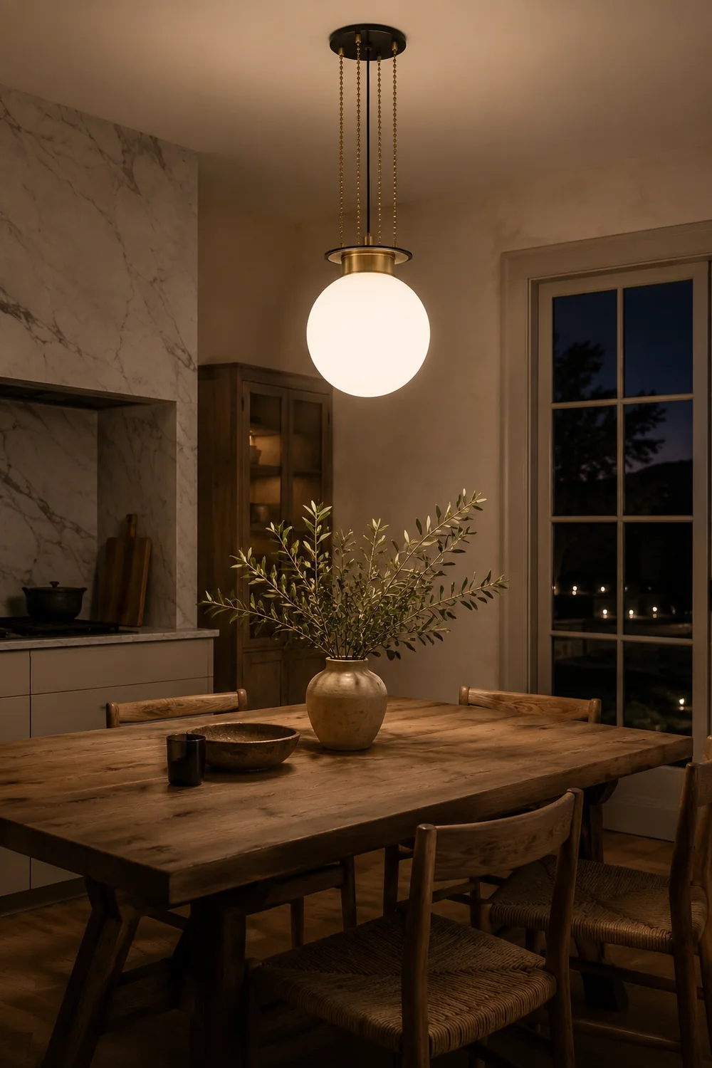 Opal Globe Gunther Pendant Light - Lumpaz