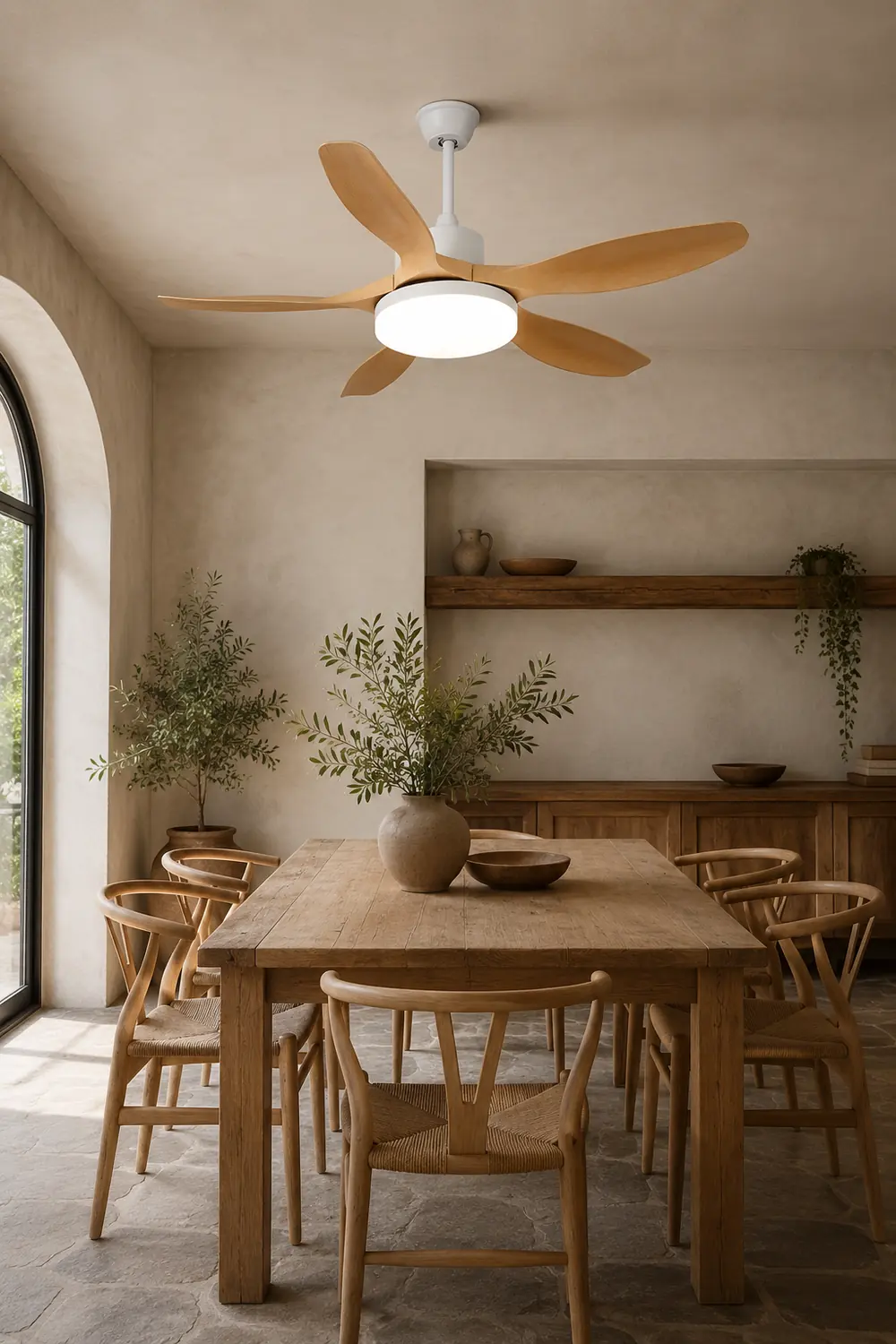 Five-Leaf Ceiling Fan Light - Lumpaz