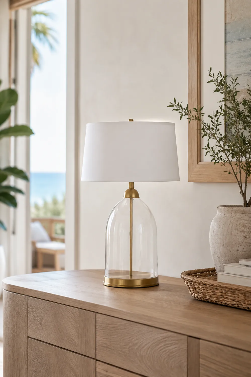 Glass Dome Table Lamp - Lumpaz