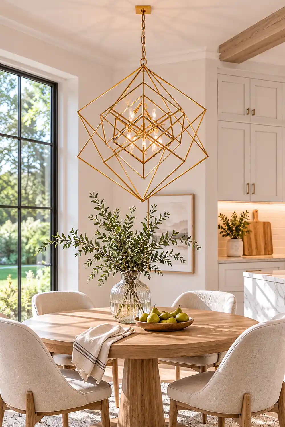 Contemporary Abstract Metal Chandelier - Lumpaz