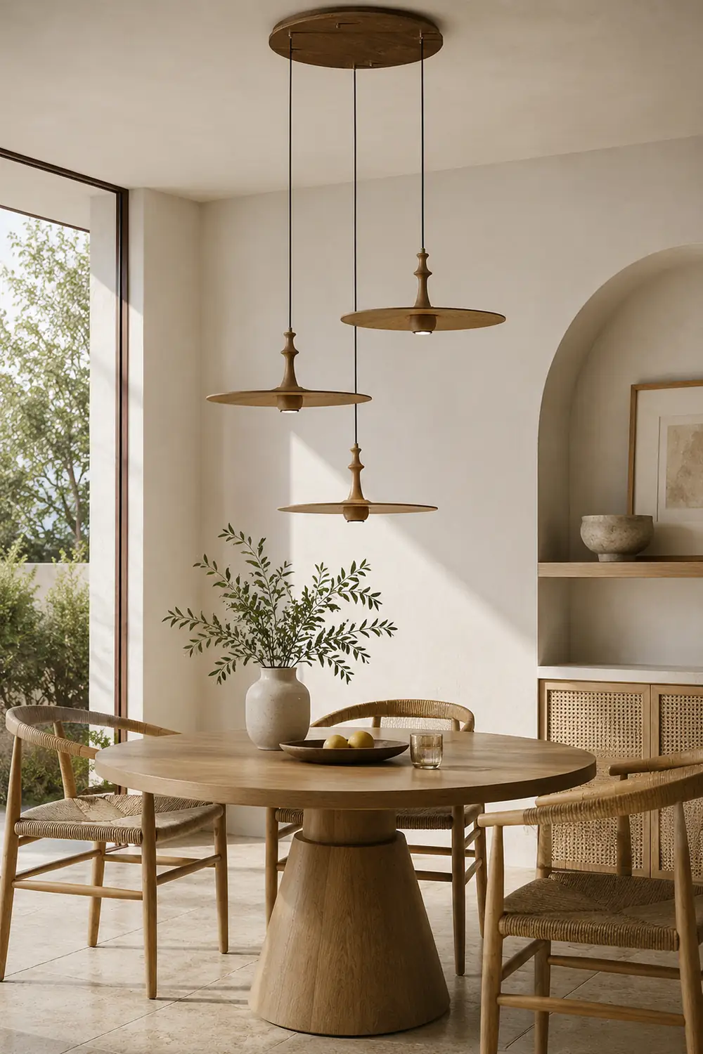 Spindle Disc Pendant Lamp - Lumpaz