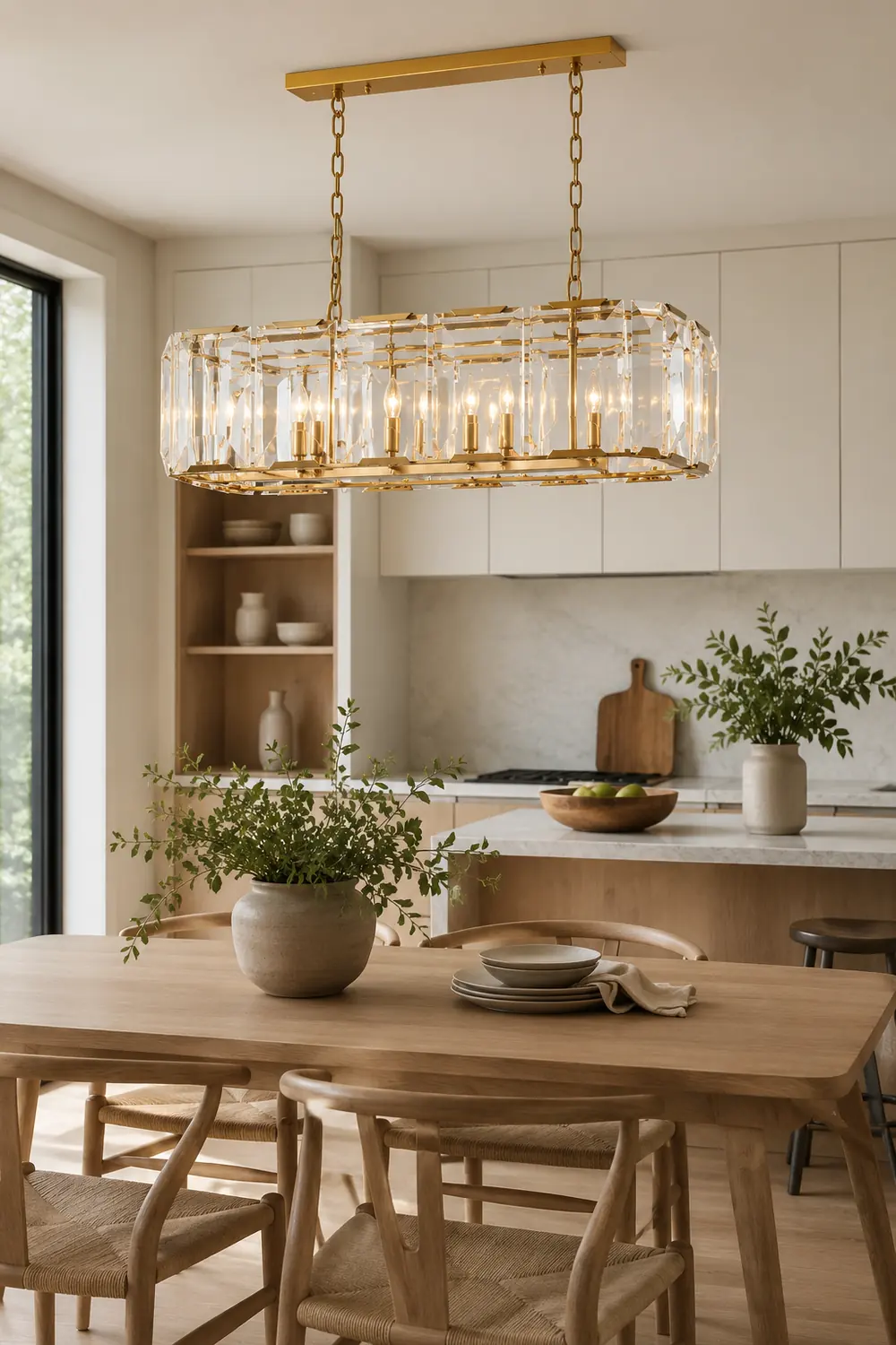 Crystal Rectangular Chandelier - Lumpaz