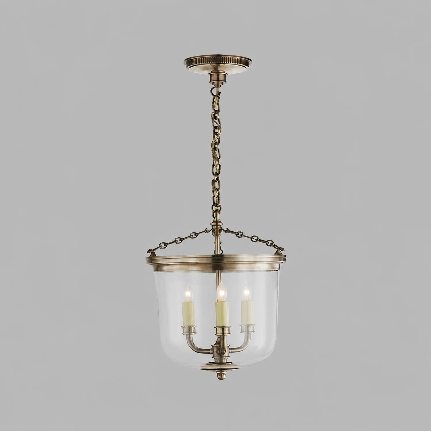 Thomas OBrien Merchant Brass Pendant Light - Lumpaz