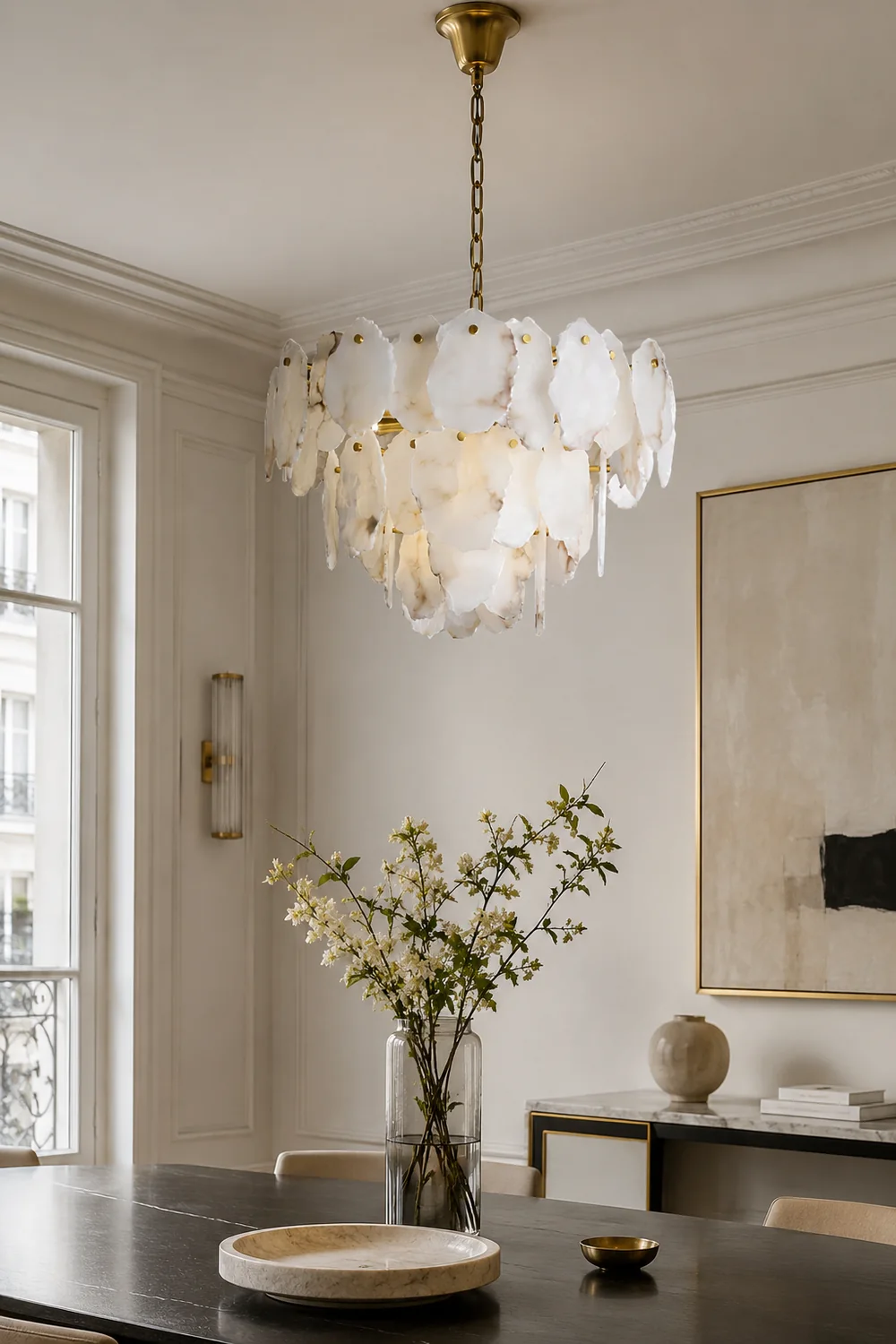 Gloire Luxury Alabaster Chandelier - Lumpaz