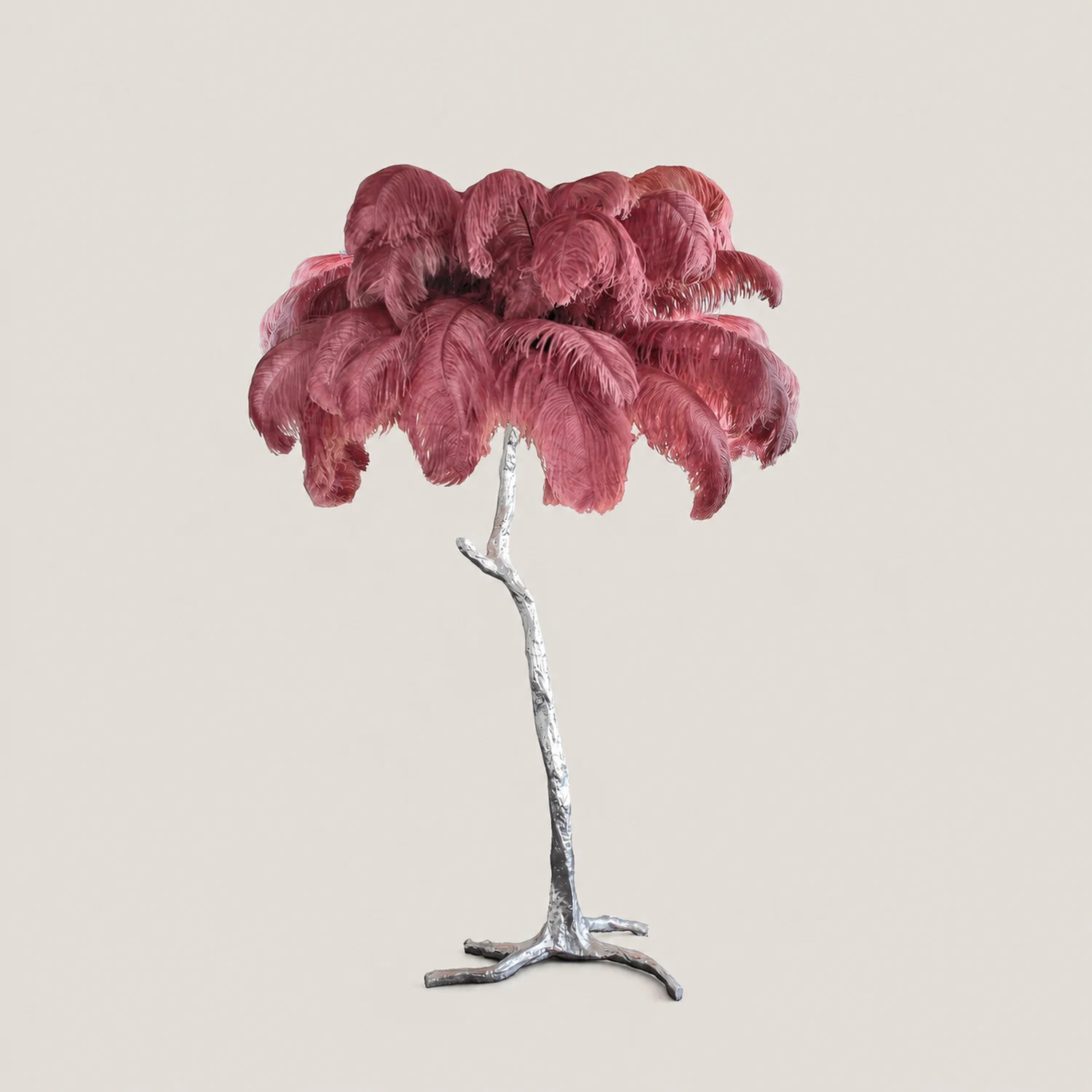 Colorful Ostrich Feather Floor Lamp - Lumpaz