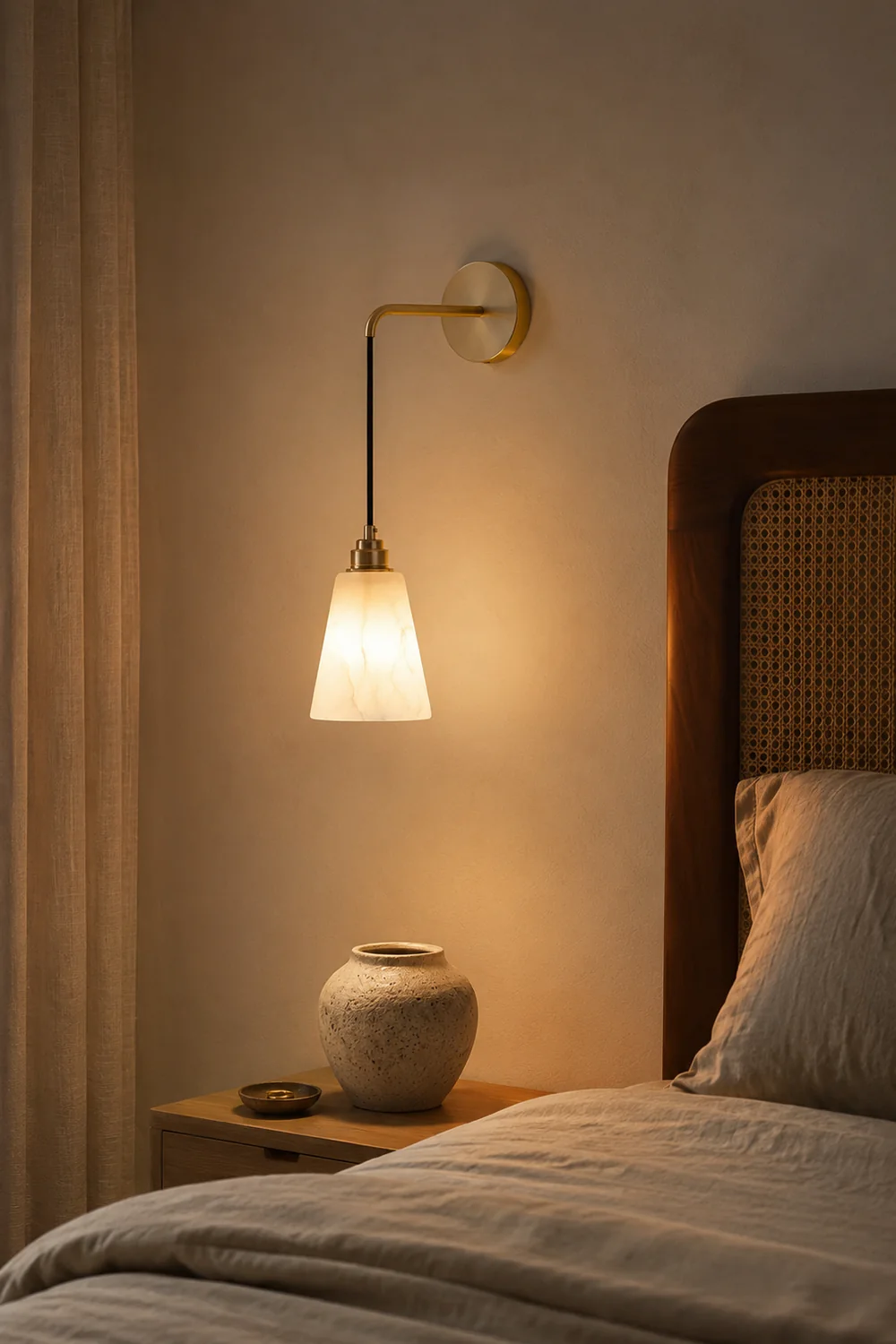 Droplet Alabaster Wall Lamp - Lumpaz