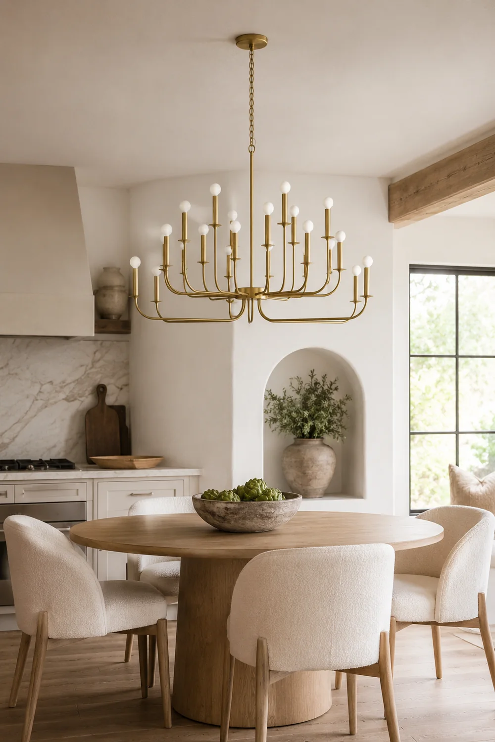 Breck Modern Gold Multi-Arm Chandelier - Lumpaz