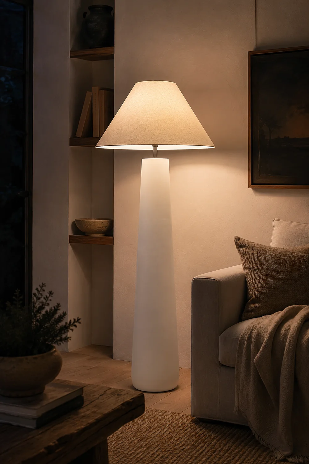 Kara Mann Polar Cement Floor Lamp - Lumpaz