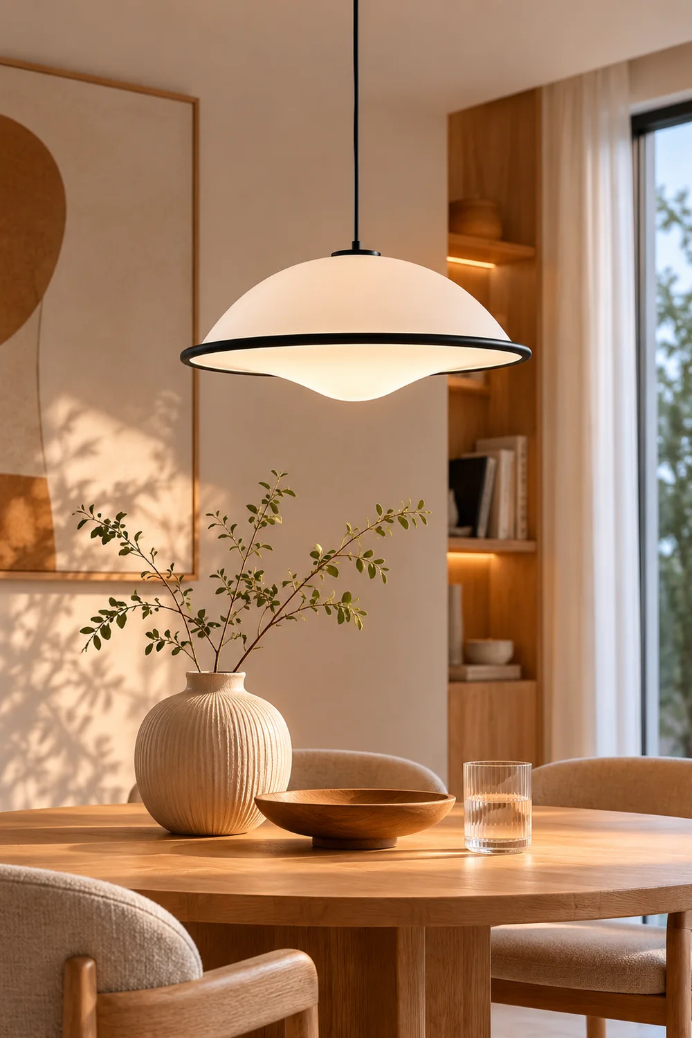 Acrylic Fontana Black Pendant Light - Lumpaz