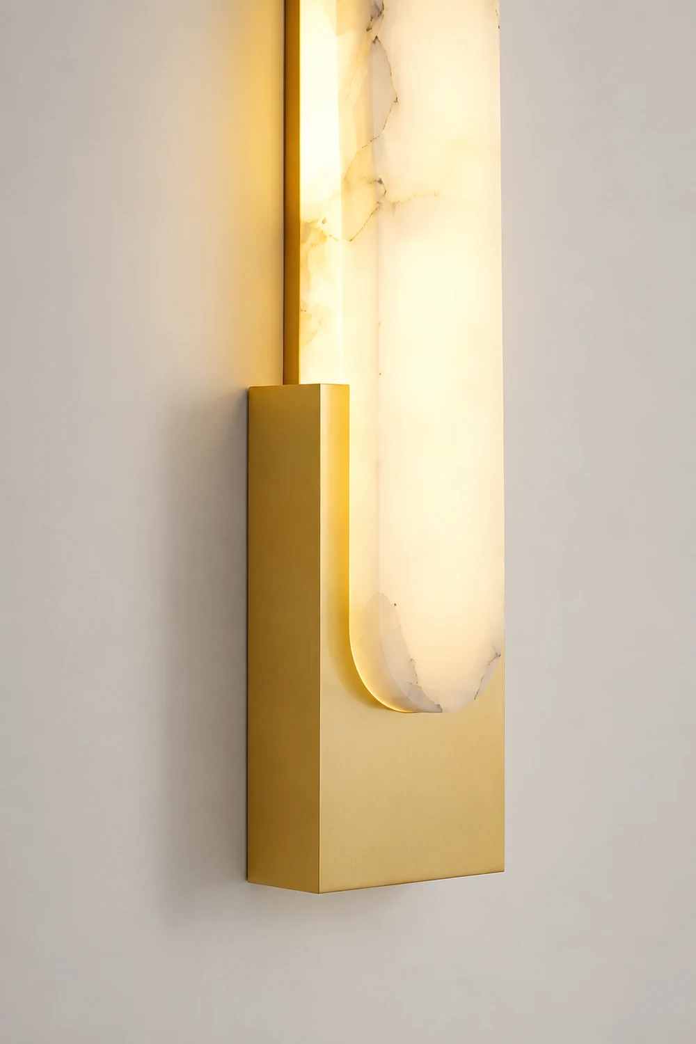Contemporary Marble LED Wall Sconce - Lumpaz
