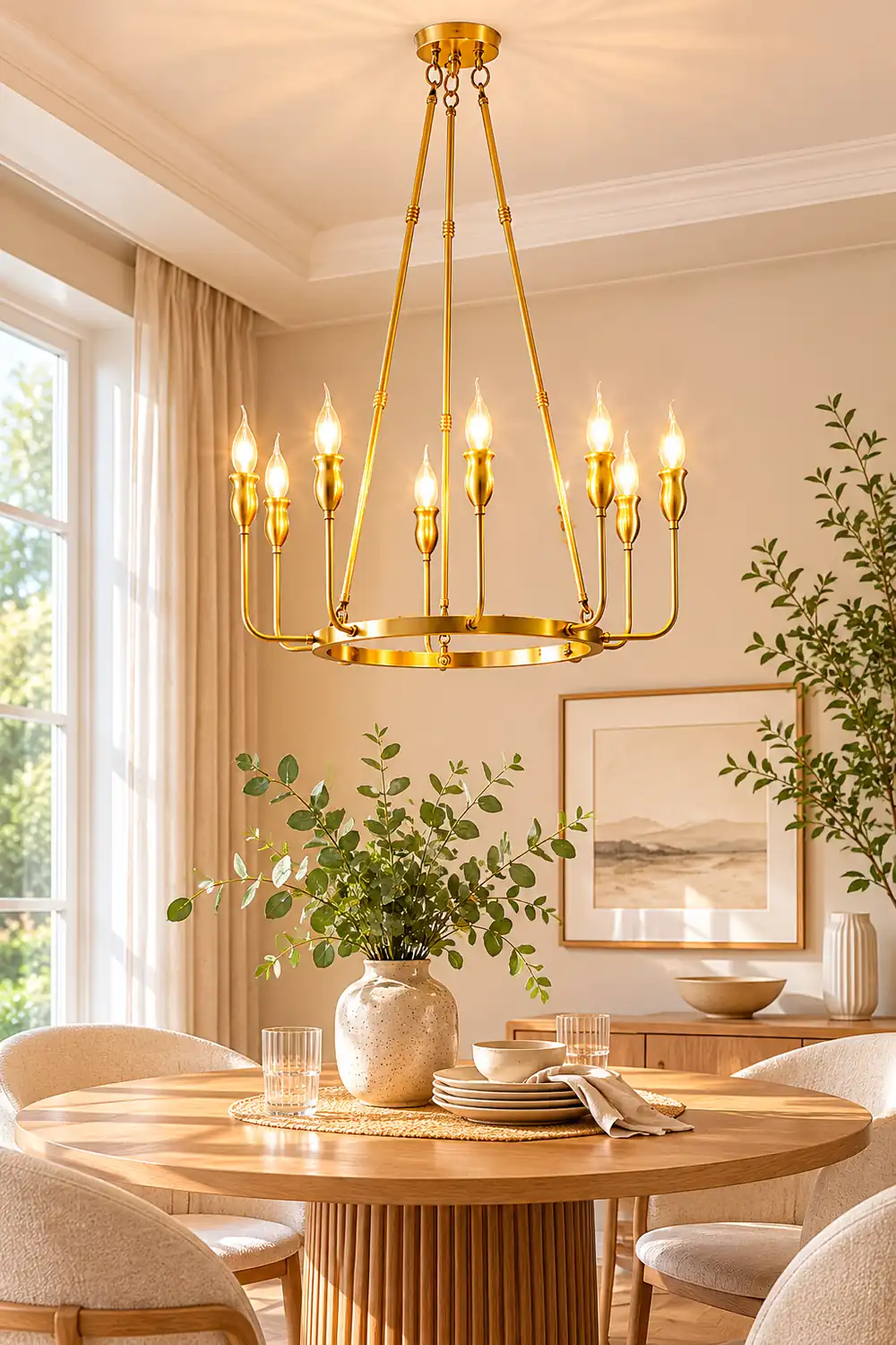 Classic ring candlestick chandelier - Lumpaz