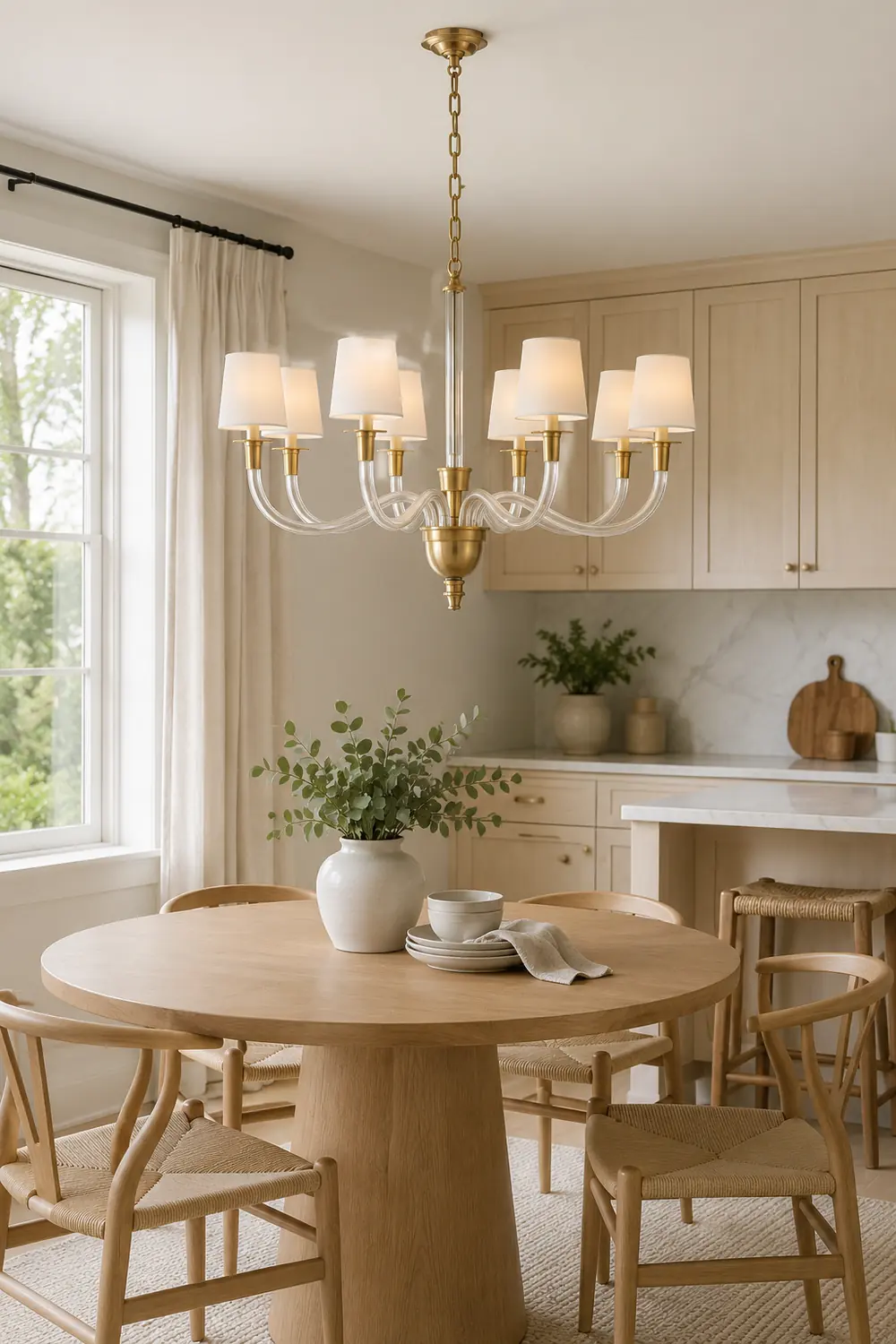 Vivian Modern Nickel Multi-Arm Chandelier - Lumpaz