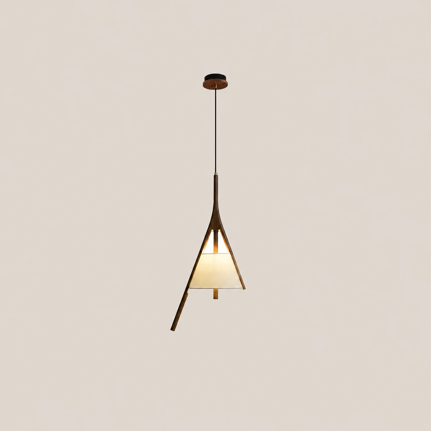 Nanzhi Wood Pendant Lamp - Lumpaz