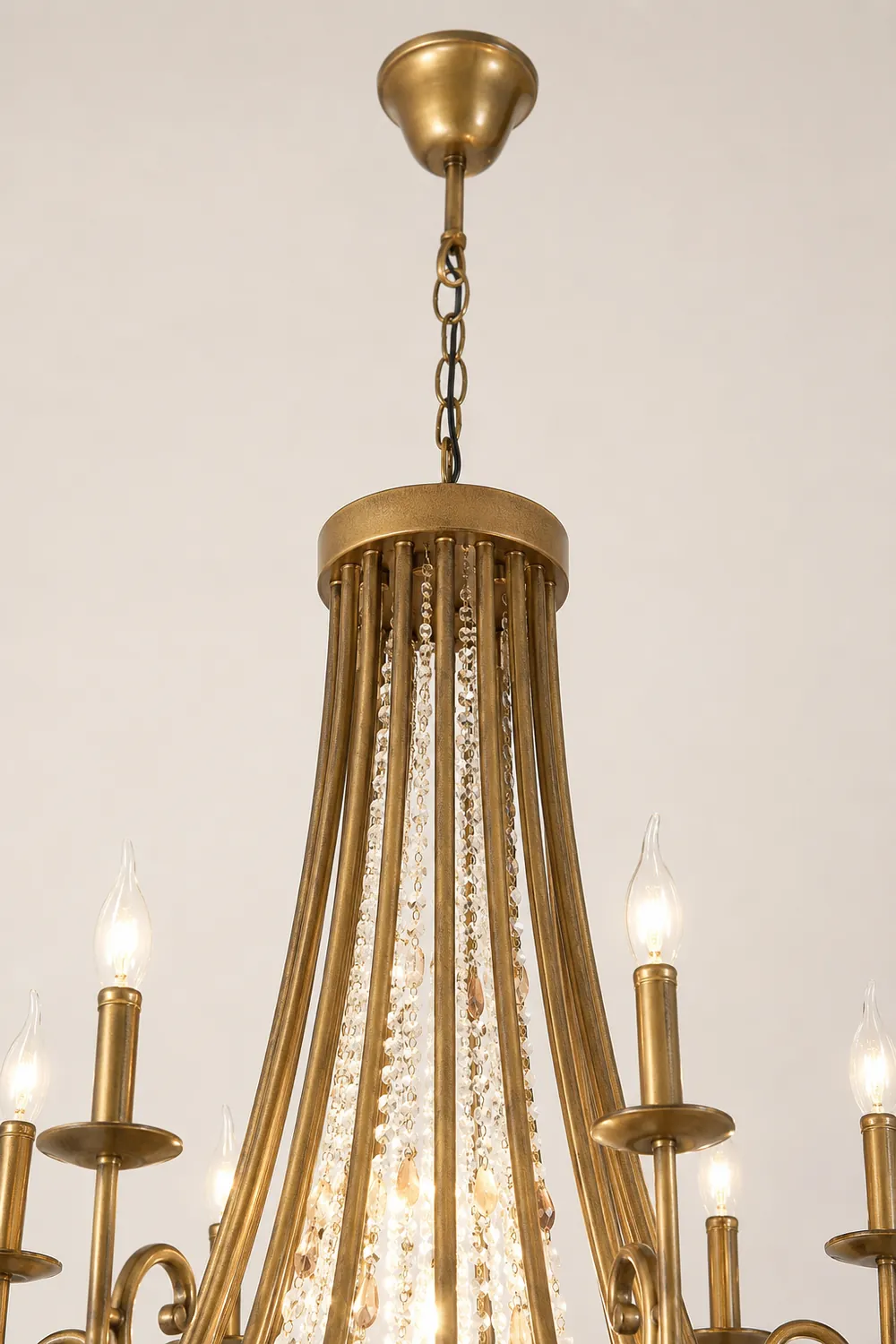 Tatum Lux American Shell Crystal Chandelier - Lumpaz