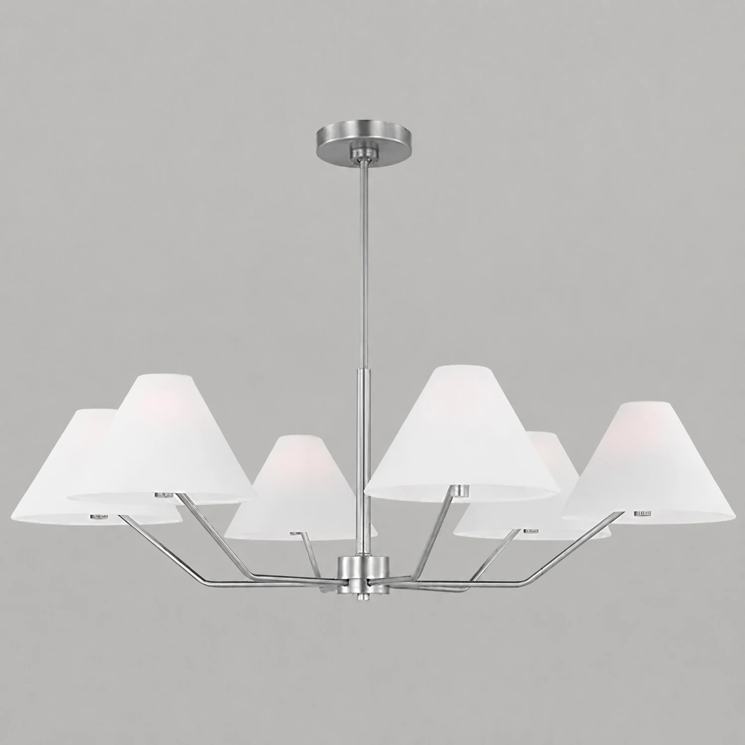 Minimalist Black Fabric Shade Chandelier - Lumpaz