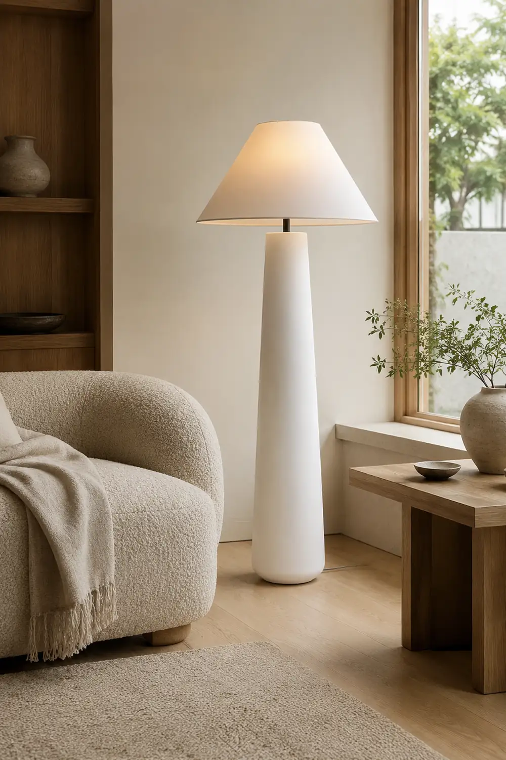 Kara Mann Polar Cement Floor Lamp - Lumpaz
