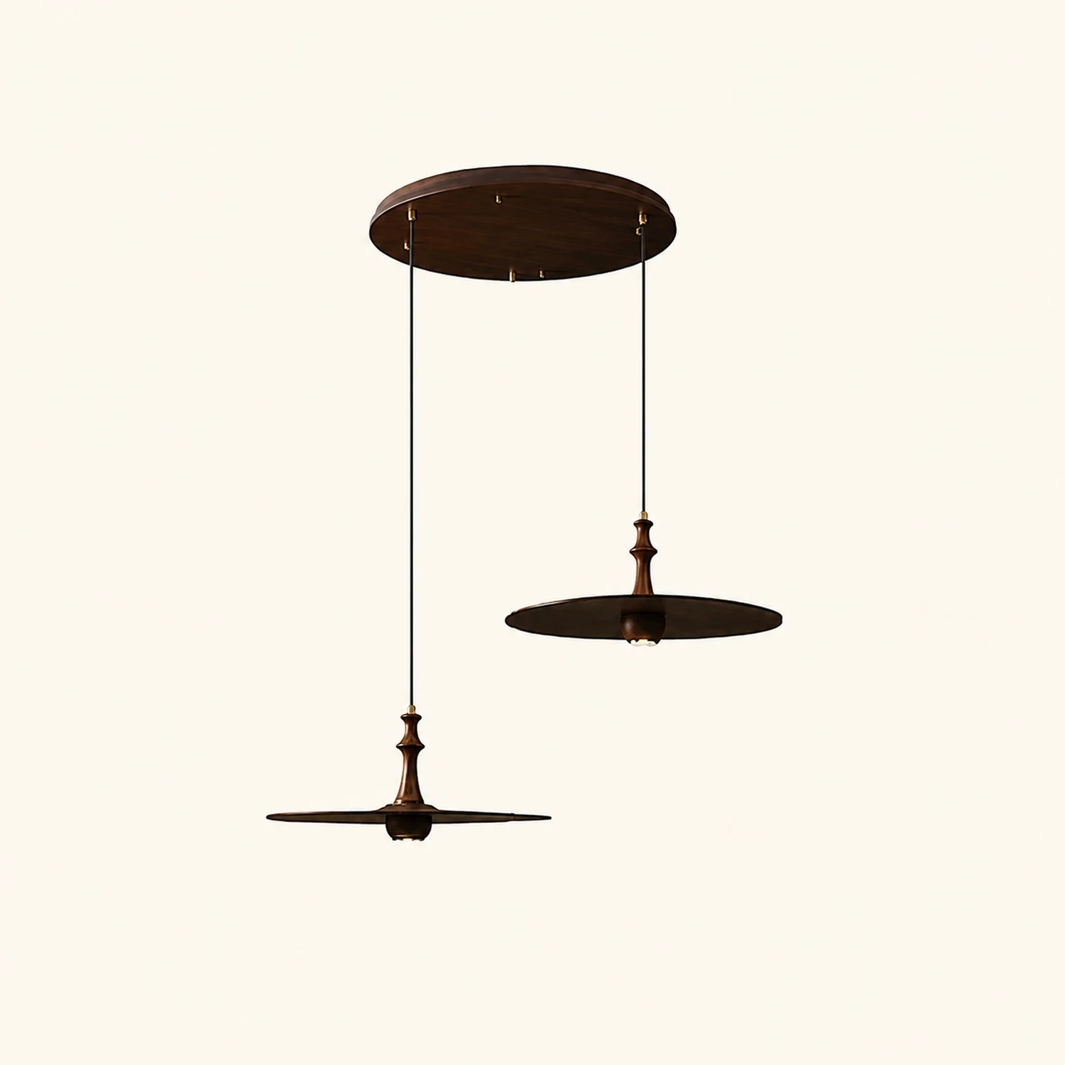 Spindle Disc Pendant Lamp - Lumpaz
