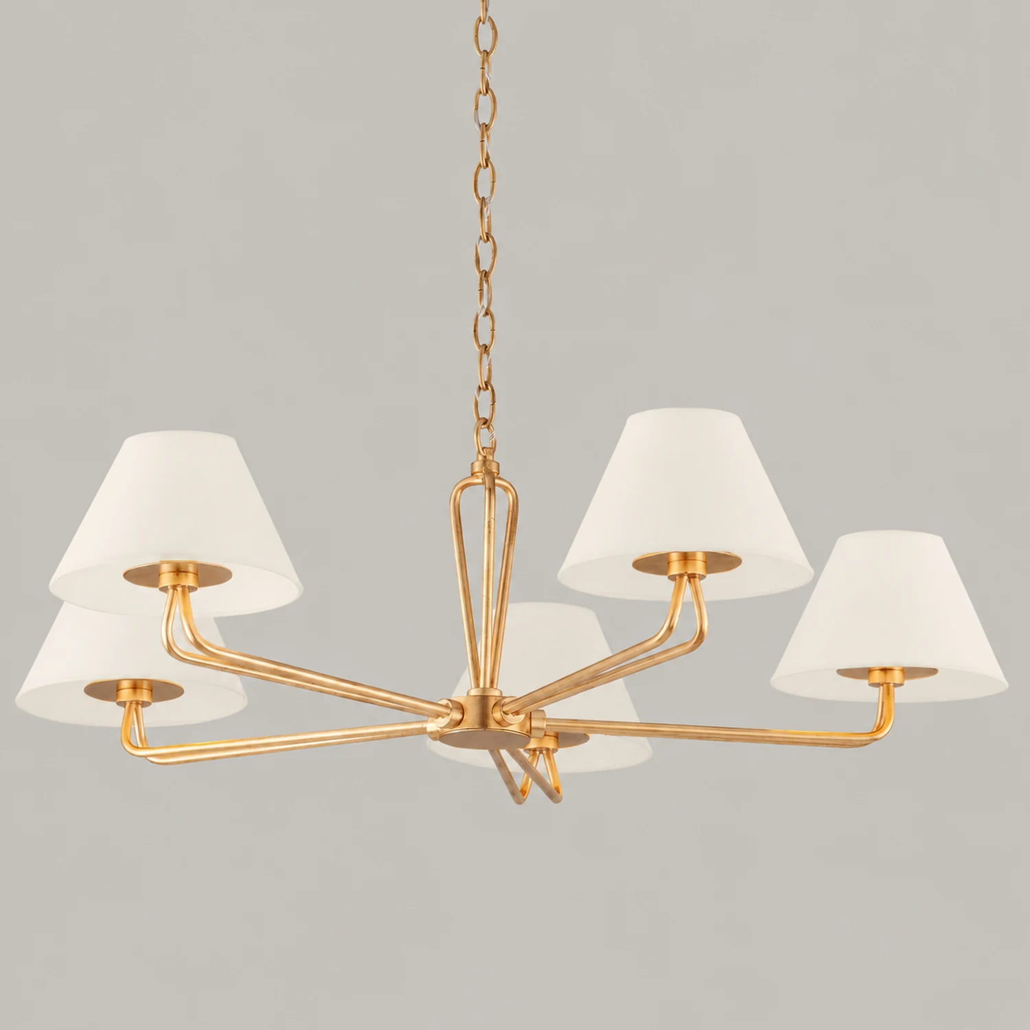 Iron Fabric Shade Chandelier - Lumpaz