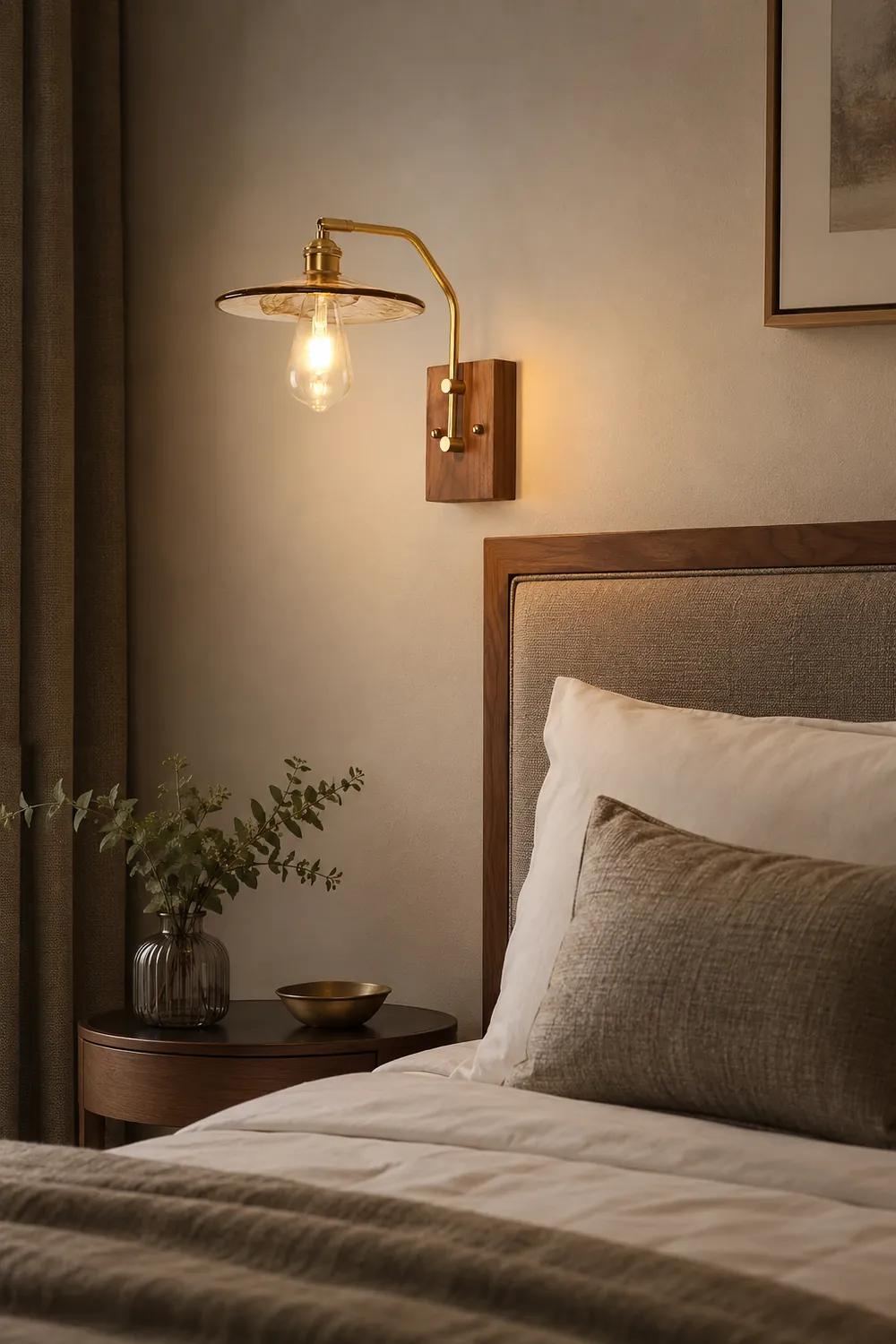 Heritage Walnut Wall Lamp - Lumpaz