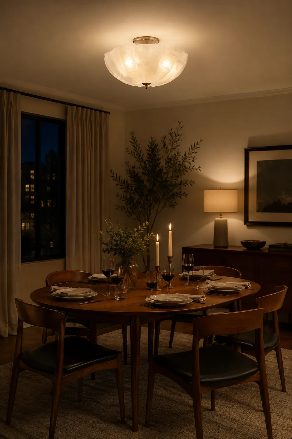 Rosehill Semi-Flush Ceiling Light - Lumpaz