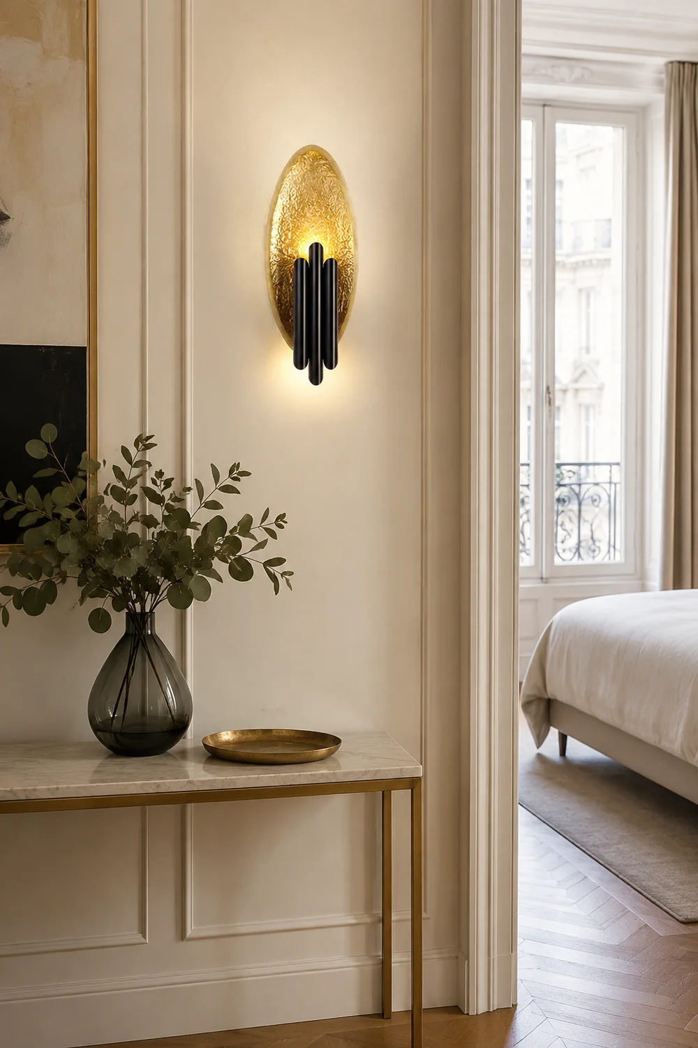 Electroplated Iron Oval Wall Light - Lumpaz