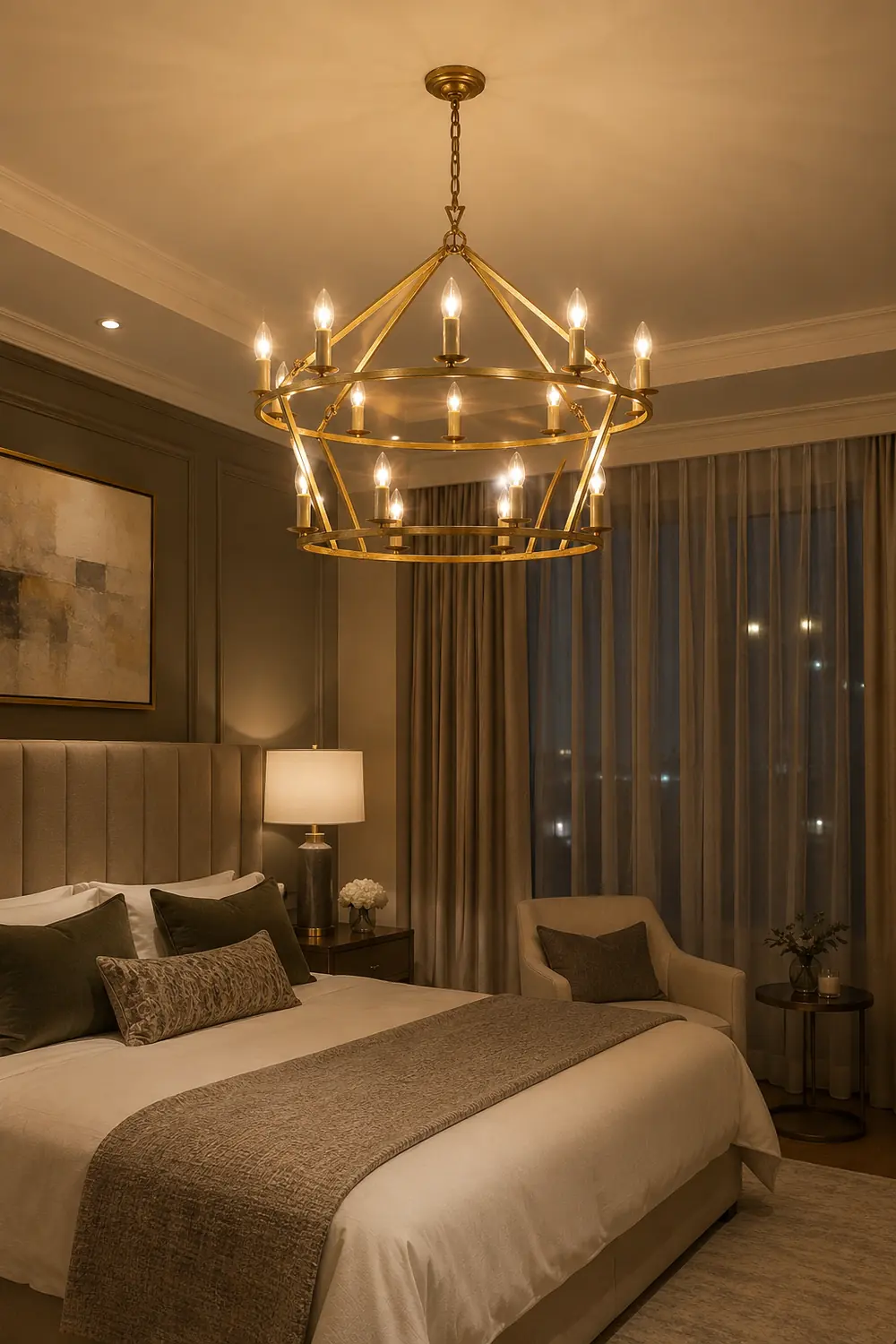 Brass Tiered Chandelier - Lumpaz