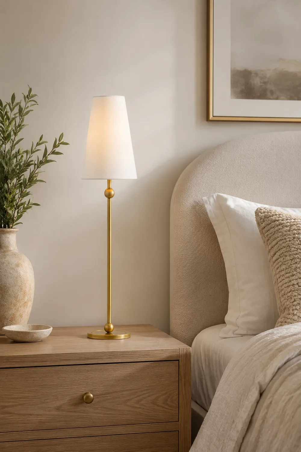 Palmer Slim Brass Accent Table Lamp - Lumpaz