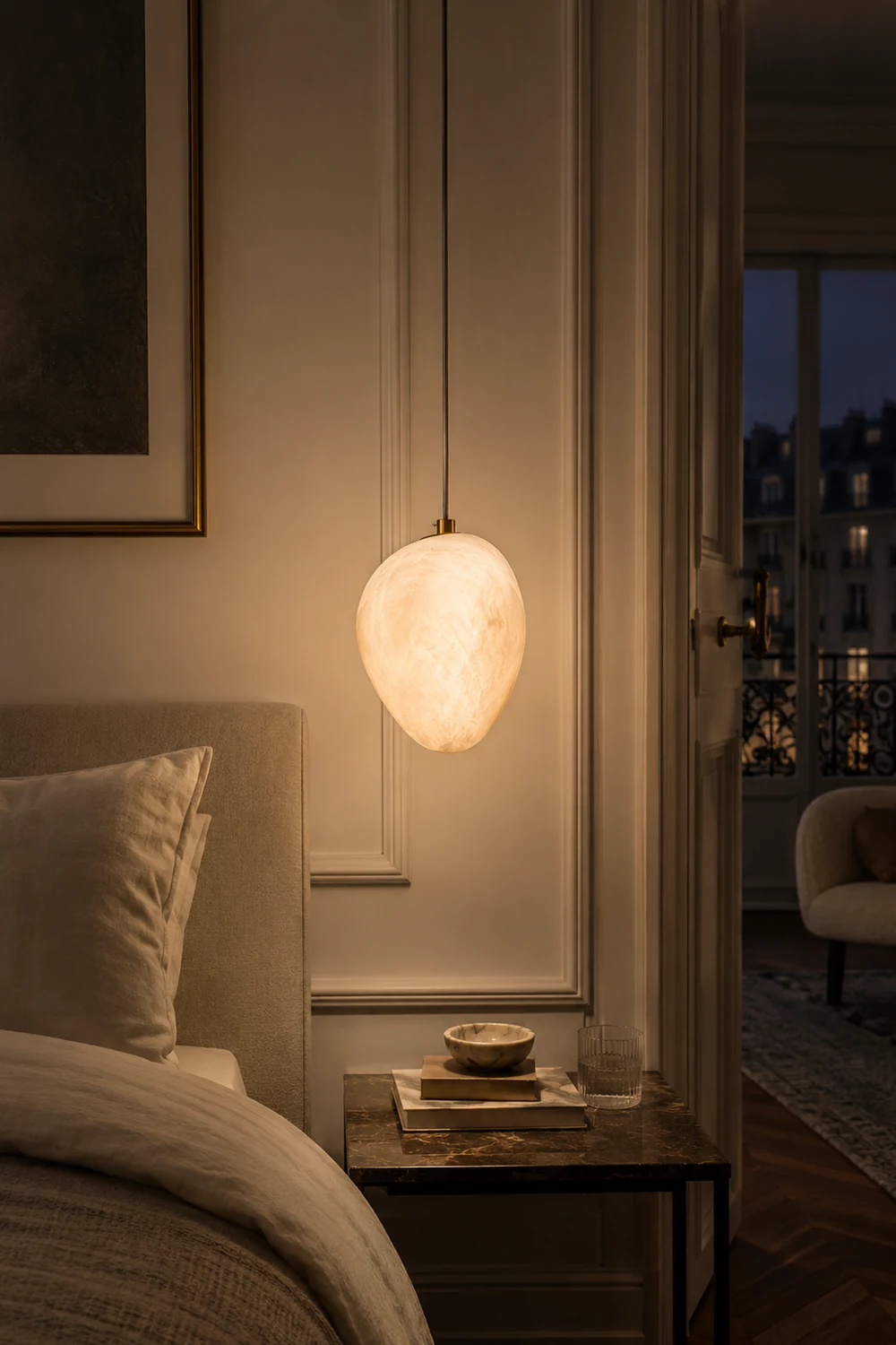 Pebble Alabaster Pendant Light - Lumpaz