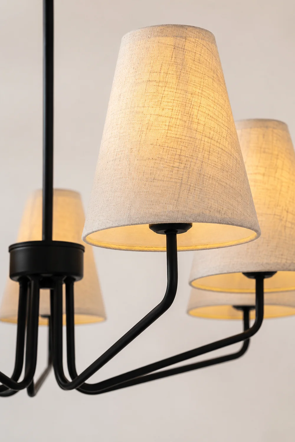 Fabric Conical Hanging Chandelier - Lumpaz