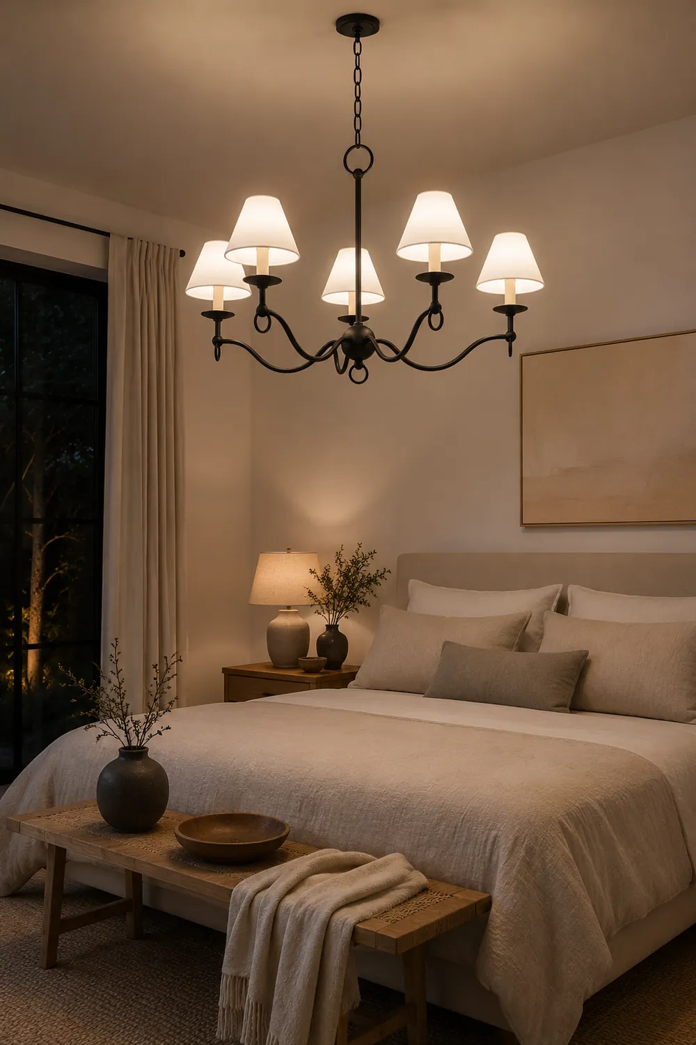 Troy Lighting Massi Five-Arm Chandelier - Lumpaz