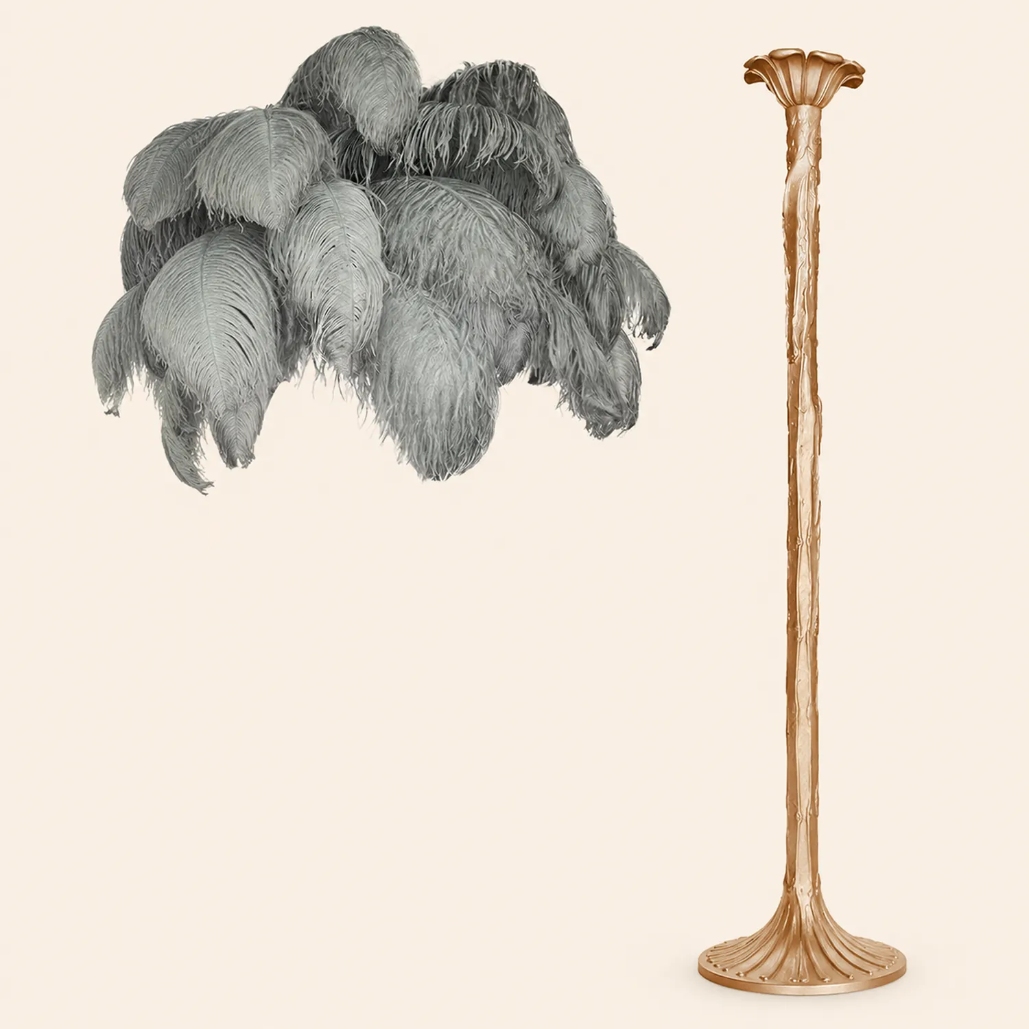 Colorful Ostrich Feather Chandelier - Lumpaz