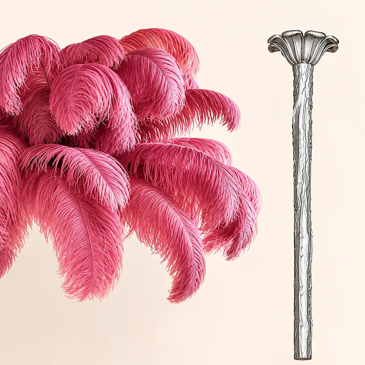 Colorful Ostrich Feather Chandelier - Lumpaz