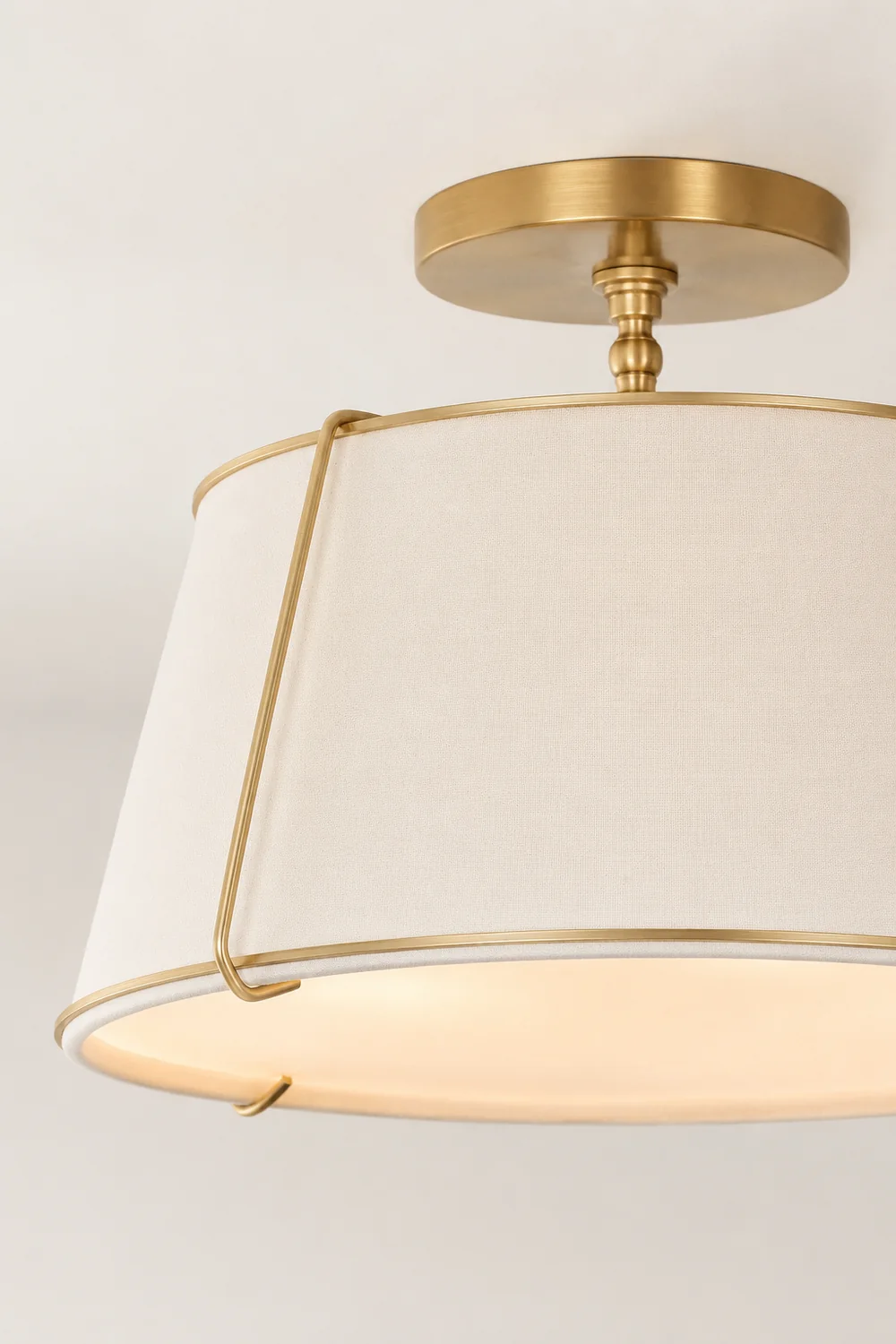 Gold Conical Semi-Flush Lise Ceiling Light - Lumpaz