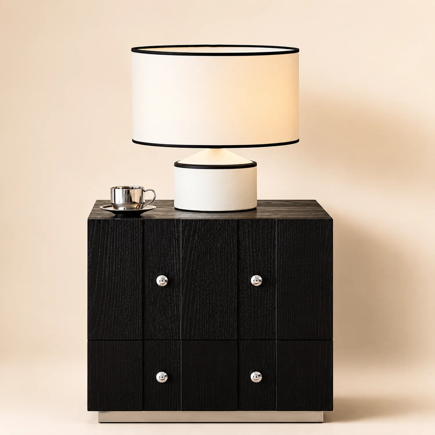 Cyls Minimalist Drum Shade Table Lamp - Lumpaz