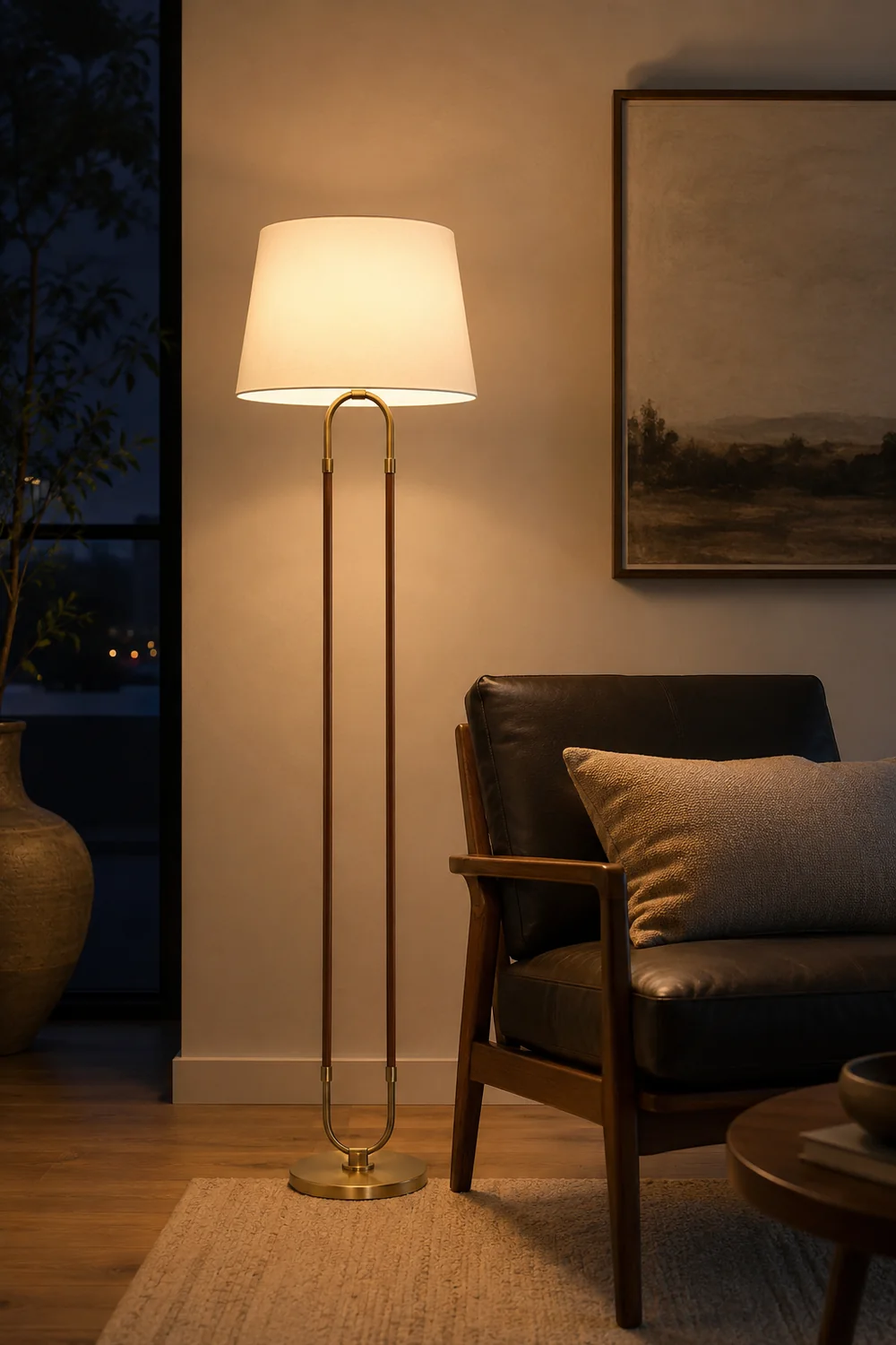 Katie Brass Floor Lamp - Lumpaz